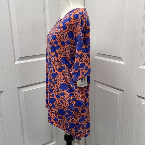 LuLaRoe New XXS Floral Irma Tunic Shirt NWT - Picture 3 of 8